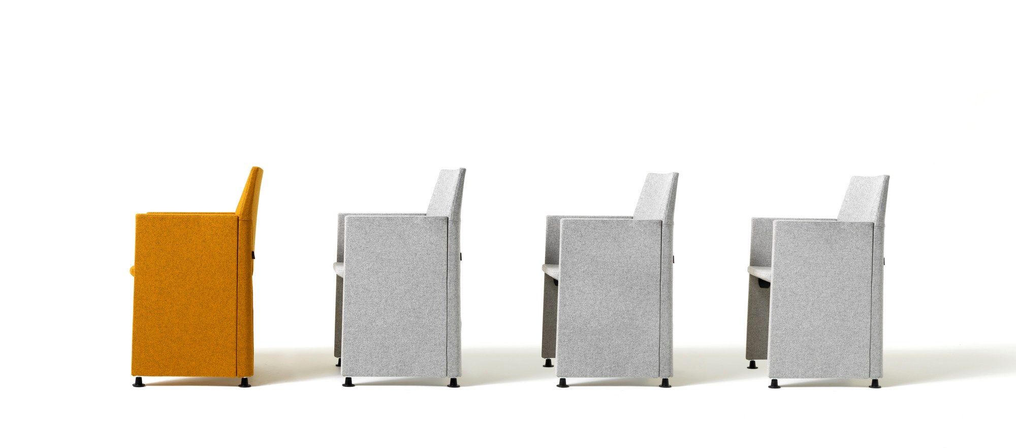 Тканевый стул для конференций с колесами Diemme оригами ARCH-00013996 - Вид №5