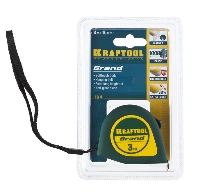 Рулетка Kraftool Grand 3мx16мм 8226 - Вид №3