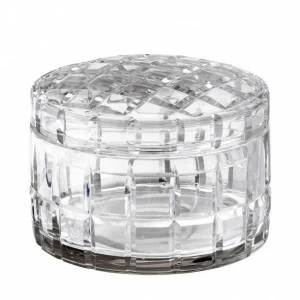 Ваза с крышкой стеклянная 11х15 см прозрачная Box Rocabar EICHHOLTZ ДИЗАЙНЕРСКИЕ 00-3883335 Прозрачный