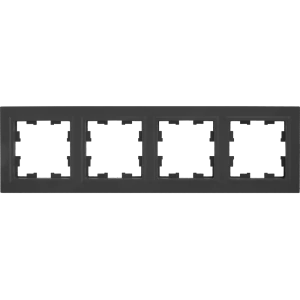 Рамка IEK Brite для 4 розеток в графите - влагозащищенный дизайн 87761343
