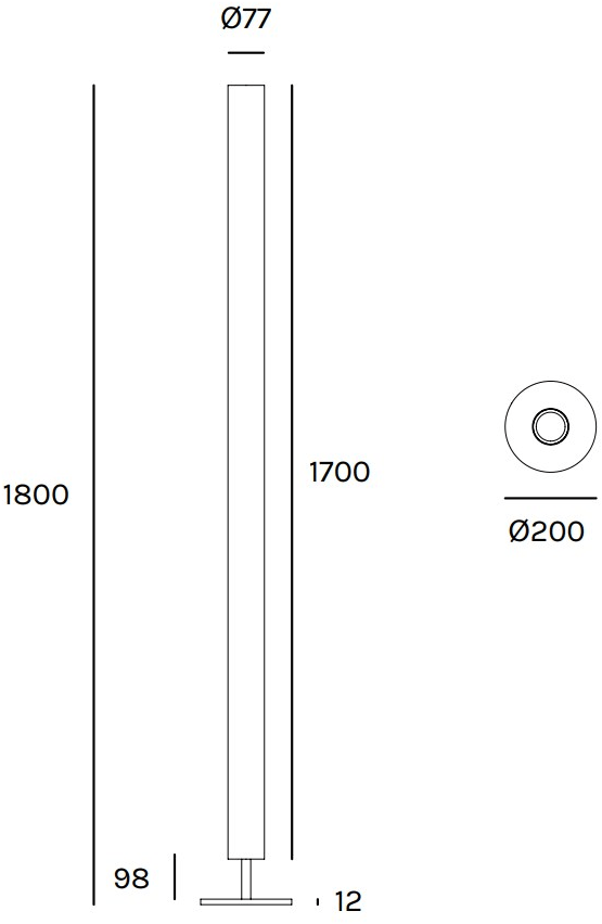 Olev Светодиодный торшер из алюминия sun-id-1386766 - Вид №3