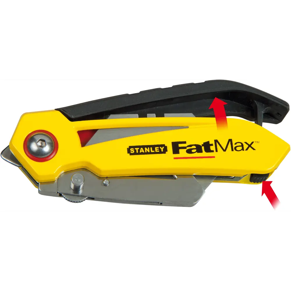 Нож строительный складной Stanley Fatmax FMHT0-10827, пластиковый корпус,  трапециевидное лезвие 18 мм STLM-2008237 - Вид №3