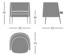 Segis Мягкое кожаное кресло Agorà Agora sun-id-1444053 - Вид №3
