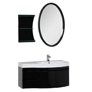 Комплект мебели Aquanet Опера 115 R черный (2 дверцы 2 ящика)