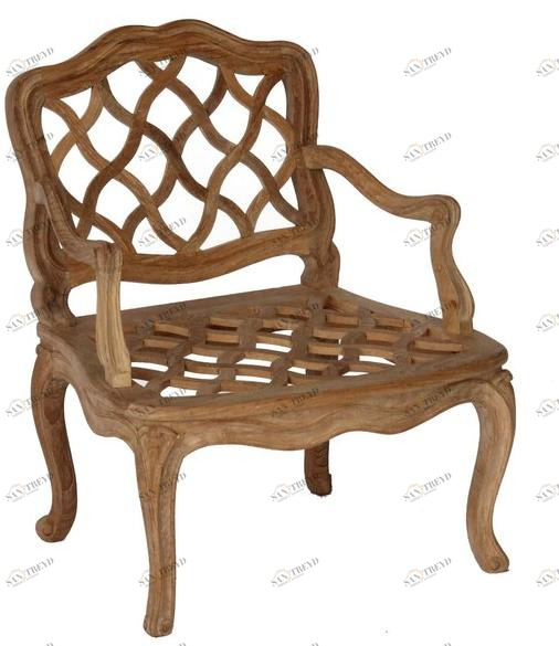 ASTELLO Садовый стул из тика с подлокотниками Pensée sun-id-1387430