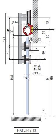 Metalglas Bonomi Комплект раздвижных дверей  V-6020  - Вид №1