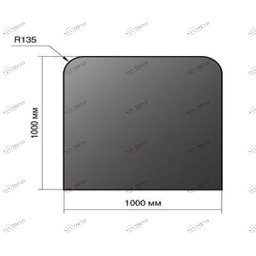 Везувий Лист напольный 1000*1000*2 R135 3024