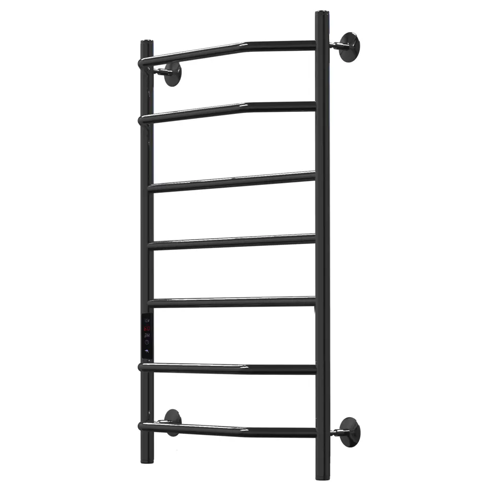 Полотенцесушитель электрический Арго Евростиль Гранд 500x800 мм 150 Вт лесенка цвет черный STLM-2134825 - Вид №1