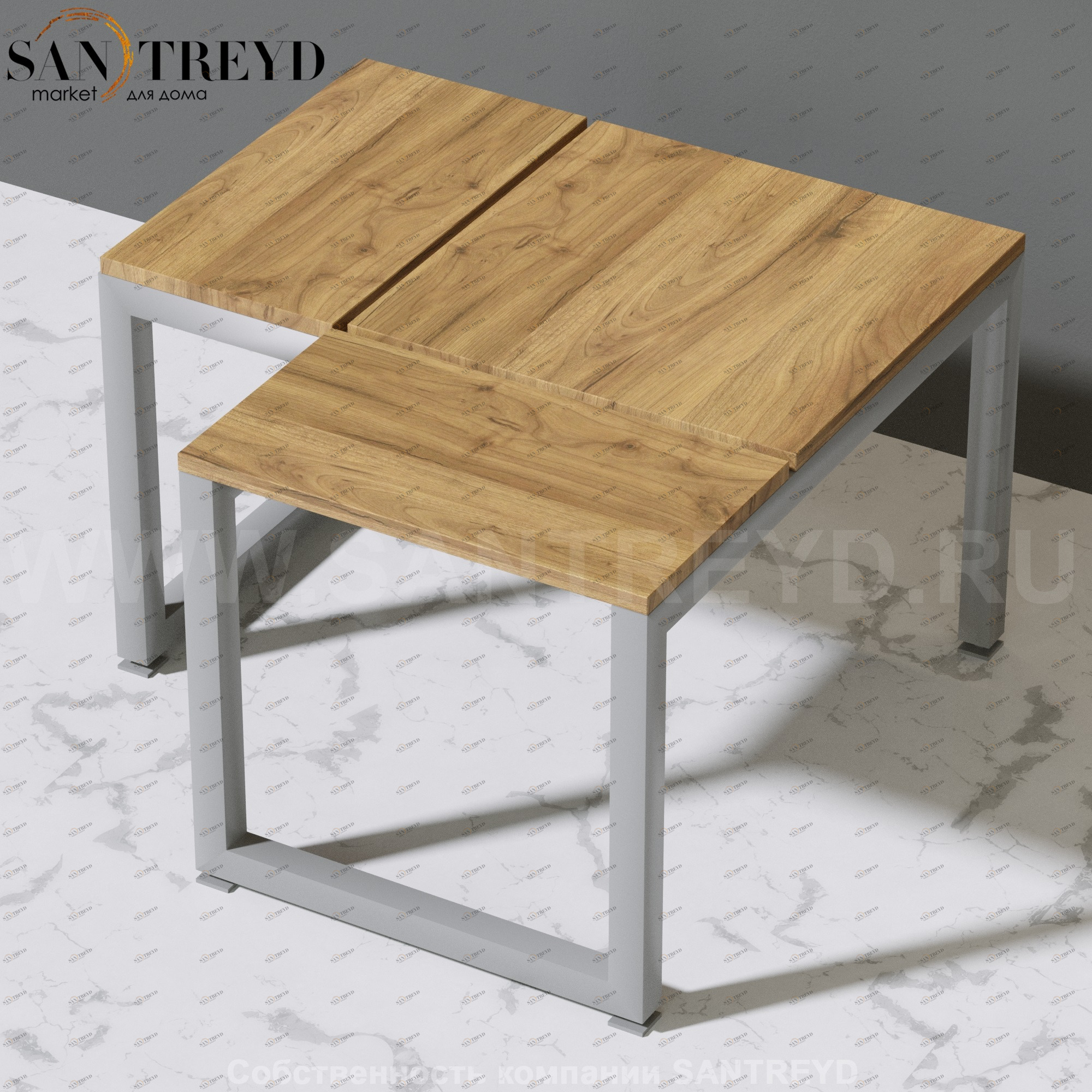 Effegibi LINEA ALU Угловая скамейка на регулирумых ножках из тика HA65100008