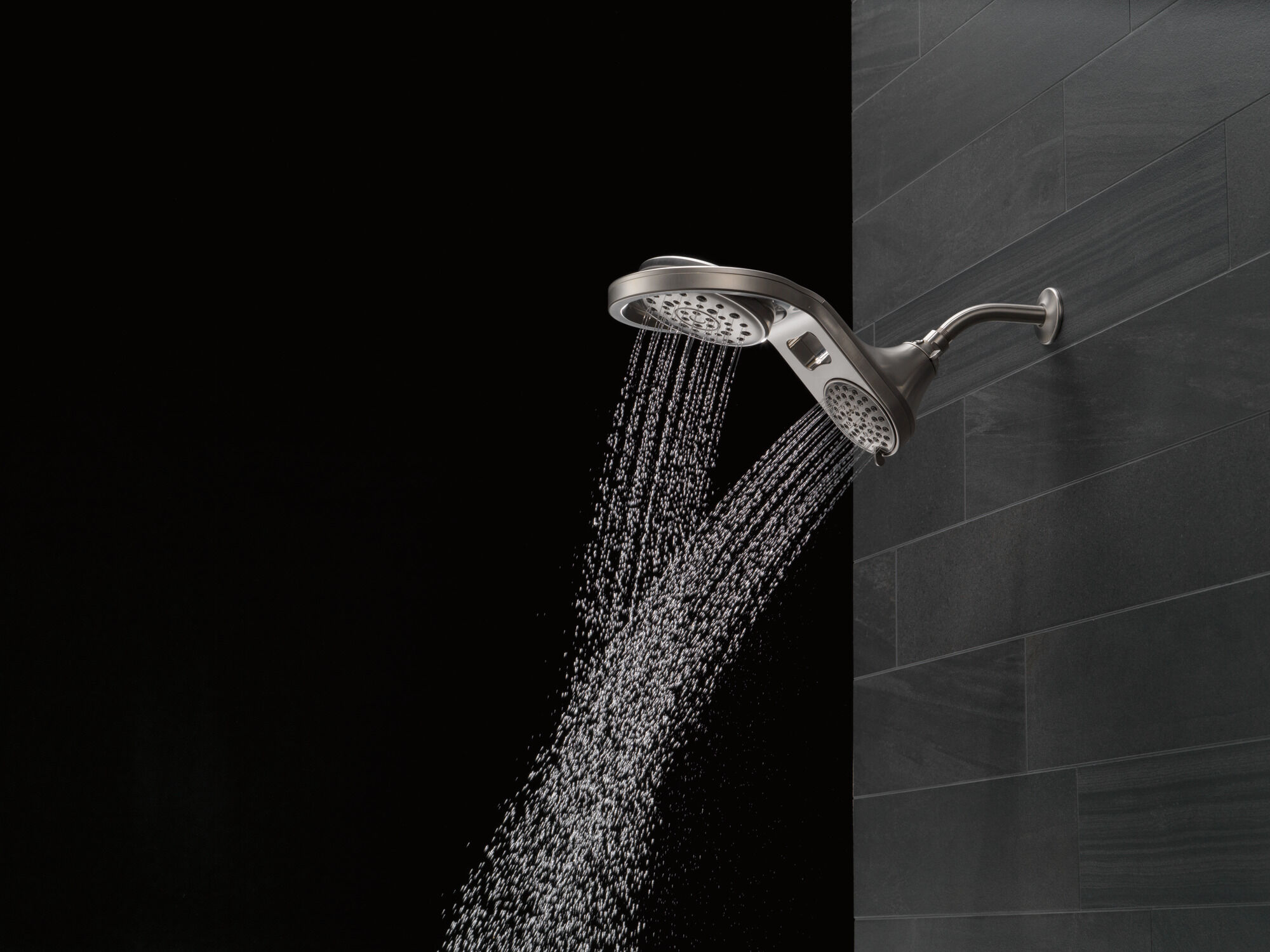 HydroRain® 5-настройка душевая лейка два в одном Delta Faucet 58580-SS-PK - Вид №39