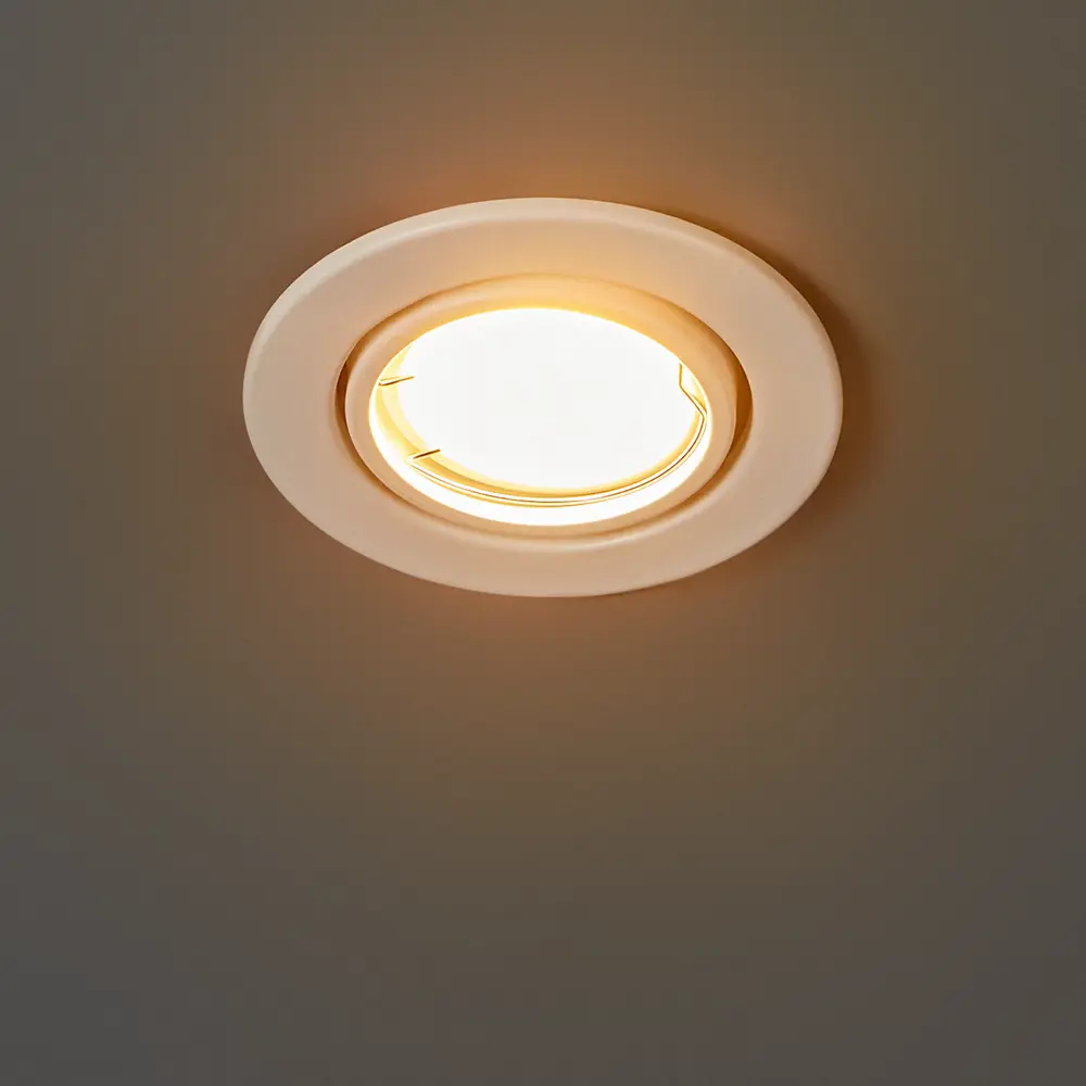 Светильник точечный встраиваемый под отверстие 60 мм GU5.3 цвет белый Santreyd STLM-2136226 - Вид №1