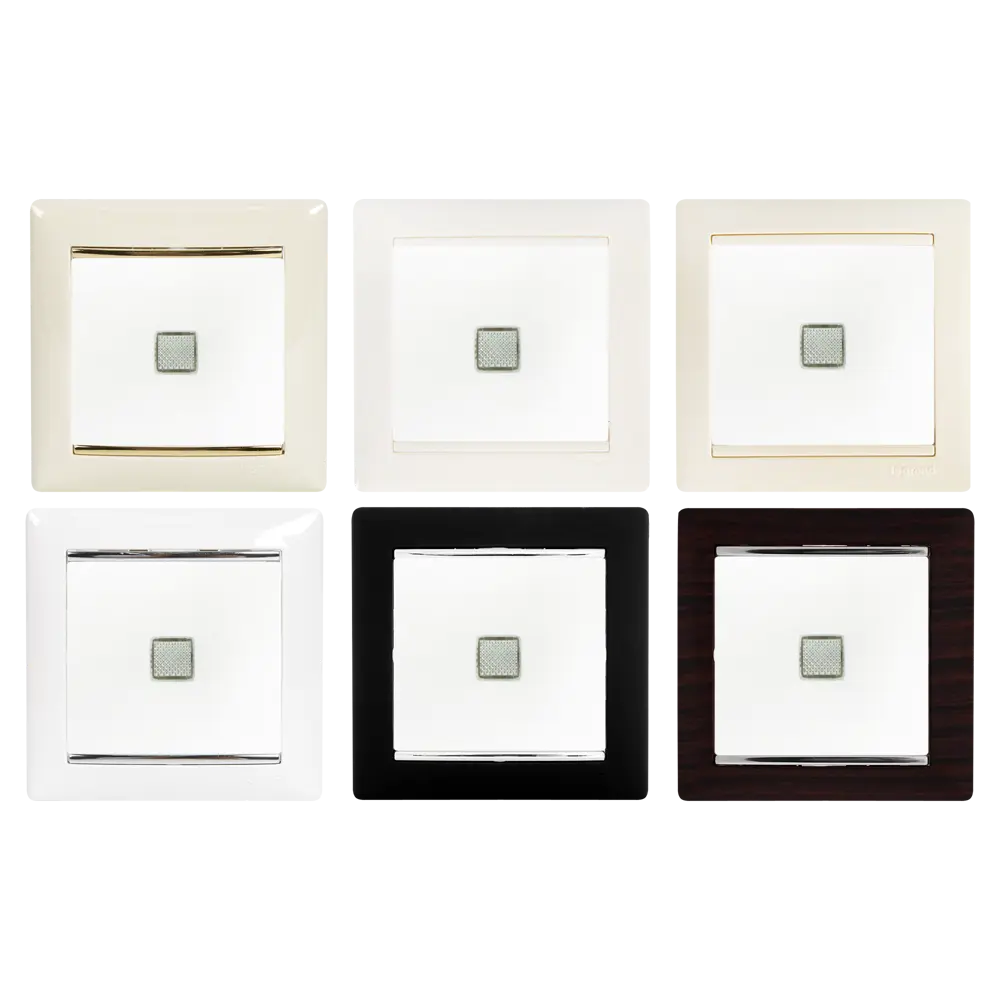 Legrand Valena Classic — одноклавишный выключатель с зелёной подсветкой 10319760 STLM-0000423 - Вид №1