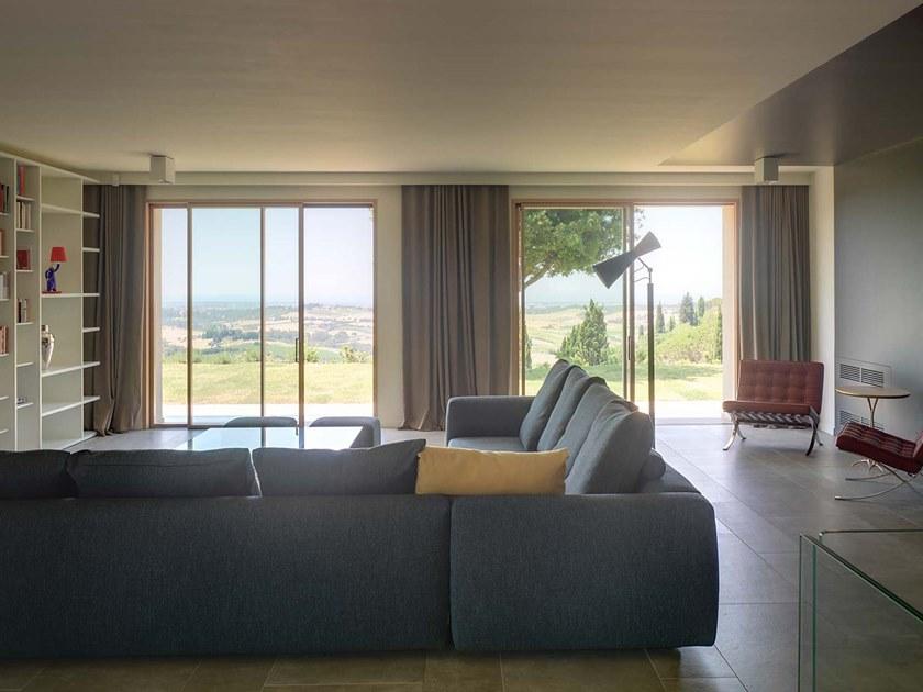 CARMINATI SERRAMENTI Подъемно-раздвижная деревянная дверь с двойным остеклением Skyline system sun-id-1382330 - Вид №4