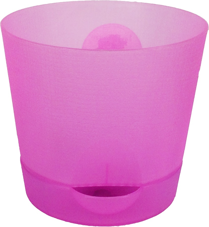 202-14 Горшок с поддоном Le Parterre ORCHID D=11.5 0.7Л Сиреневый Цветочная коллекция 