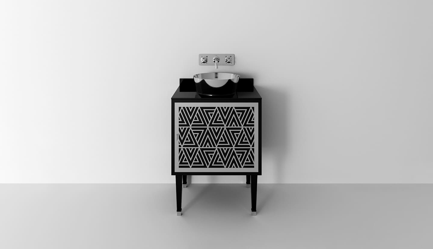 Деревянный одноместный напольный умывальник с дверцами Park Avenue CORA 1A ARCH-00051950 - Вид №2