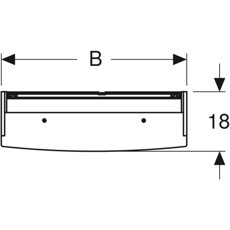 500.273.00.1 Зеркальный шкаф Geberit Option Basic с подсветкой и двумя дверями Geberit  - Вид №2
