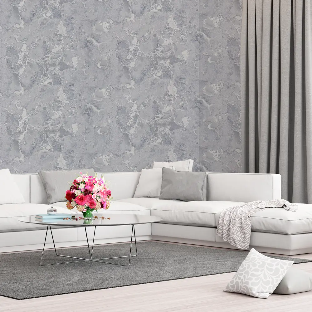 WALLDECOR Fantom - флизелиновые обои темно-серого оттенка для стильного интерьера 89358537 STLM-0824804 - Вид №3