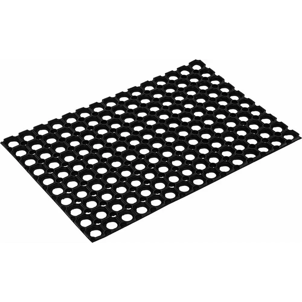 Коврик грязезащитный каучук Amigo 50x100 см цвет черный STLM-2146711