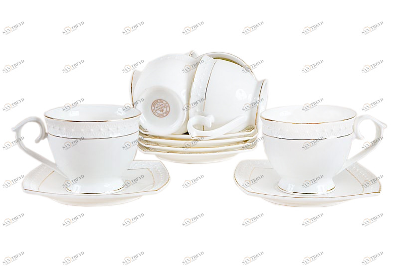 Набор кофейныйThe snow Queen круглый КОРАЛЛ THE SNOW QUEEN 029652 Белый 