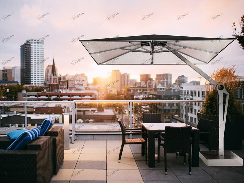 Ombrellificio Poggesi Квадратный стальной зонт с боковой стойкой sun-id-1506912