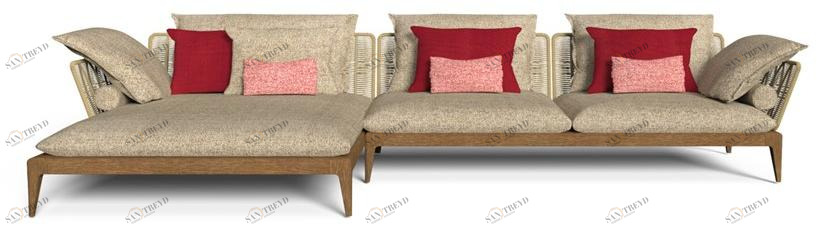 Talenti Садовый диван из модульной ткани Cruise teak sun-id-1435389