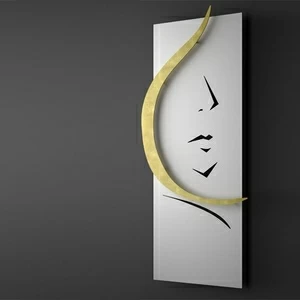 Hotech Дизайн-радиатор Prestige Collection Woman цвет белый с отделкой сусальное золото