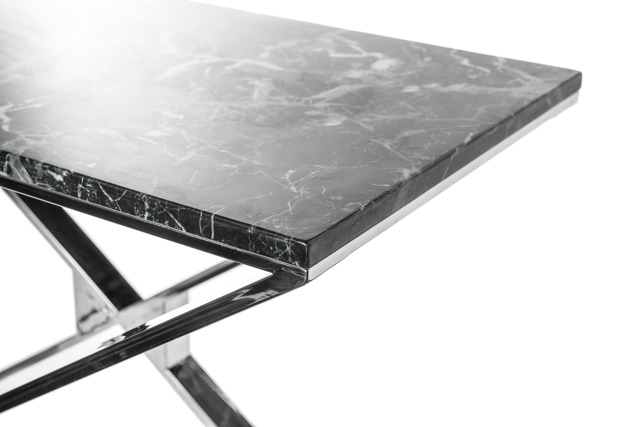 Журнальный столик квадратный темно-серый пдо мрамор 65 см Botella ДОМАШНЯЯ ОБСТАНОВКА SKY 045164 Серый Santreyd - Вид №2