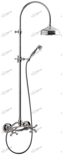 Rubinetteria Giulini Настенная душевая стойка с ручным душем Lotus - vienna F0507wc-s