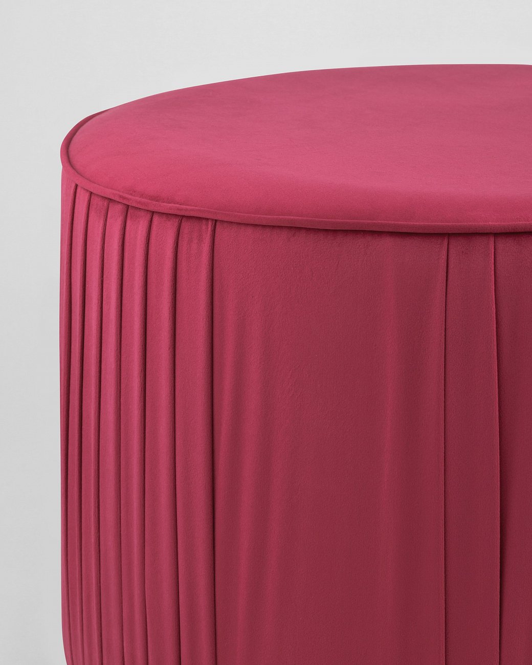 Пуфик круглый фиолетовый велюровый большой "Мира" STOOL GROUP  00-3958864 Фиолетовый  - Вид №2