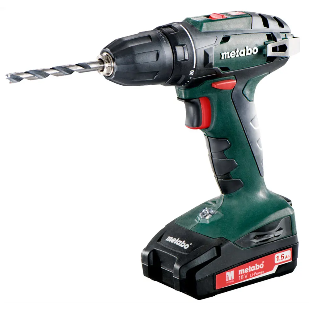 Дрель-шуруповерт аккумуляторная Metabo BS 18 602207950, 18 В Li-ion 2х1.5 Ач 17883575 STLM-2152209  - Вид №3