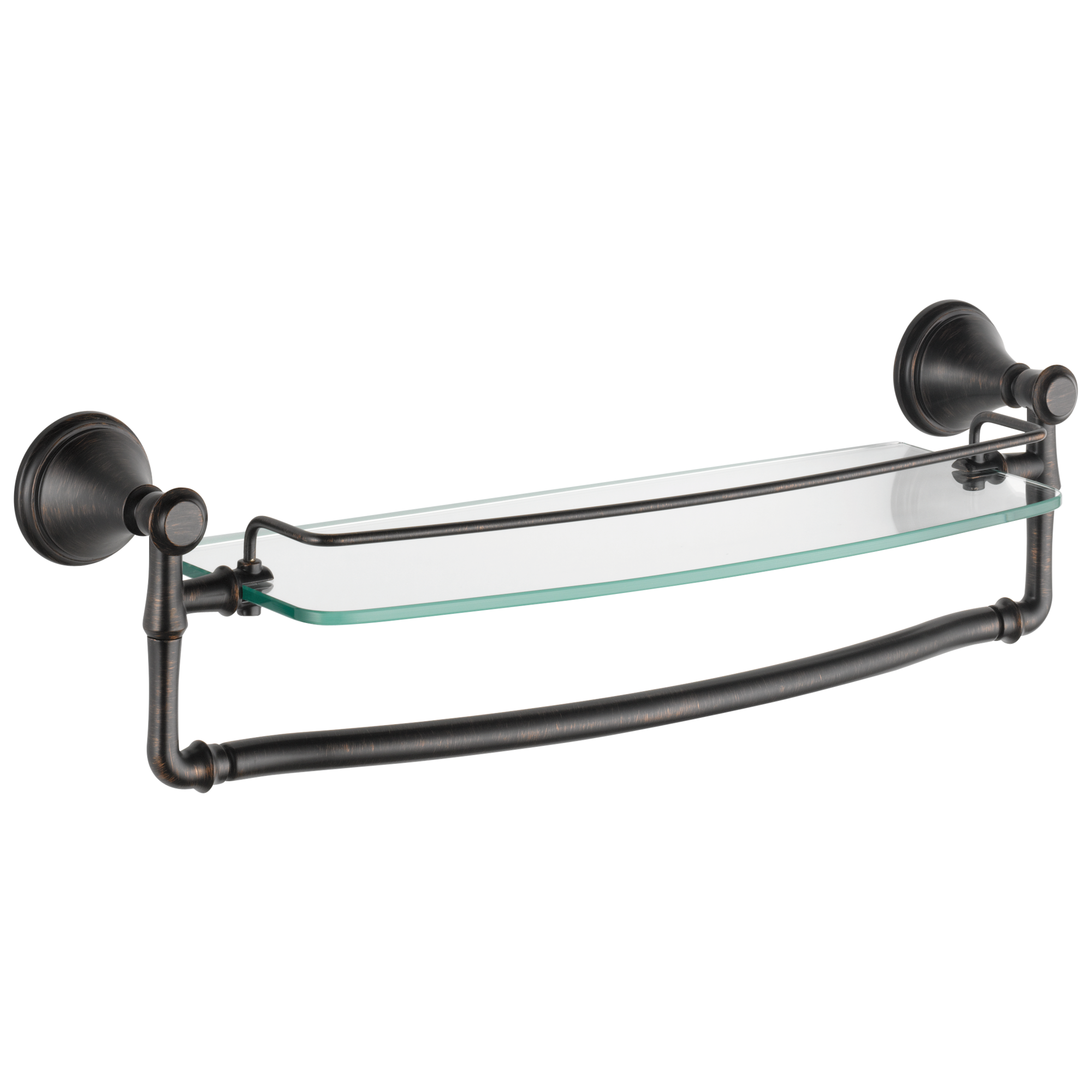 79710-RB Стеклянная полка 18 дюймов со съемной планкой Delta Faucet Cassidy Венецианская бронза 
