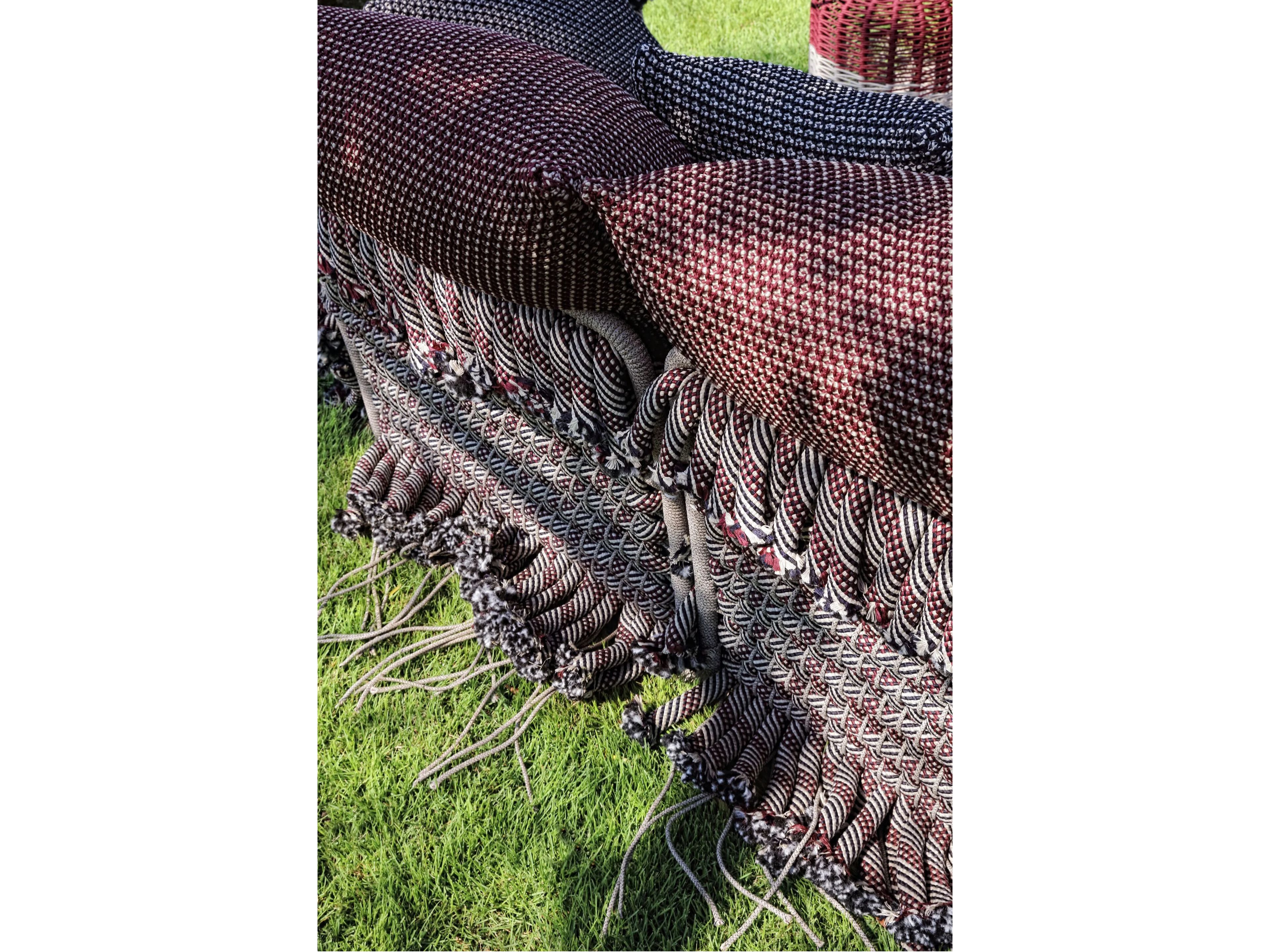 3-местный алюминиевый открытый диван с плетением Nodo Italia Antonio Marras + Nodo Italia ARCH-00151240 - Вид №10