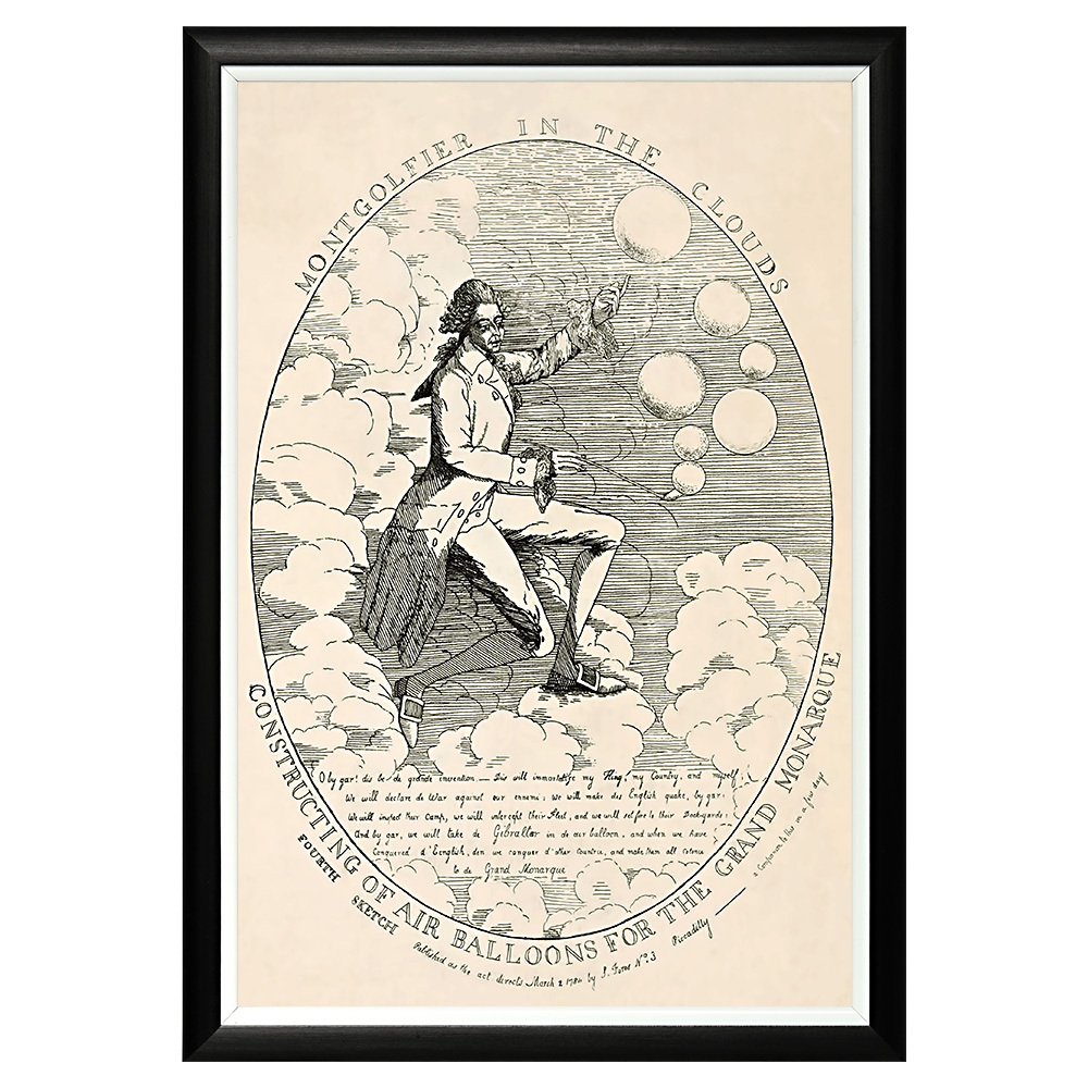 550016656_1818 Арт-постер «Монгольфье в облаках» Object Desire 