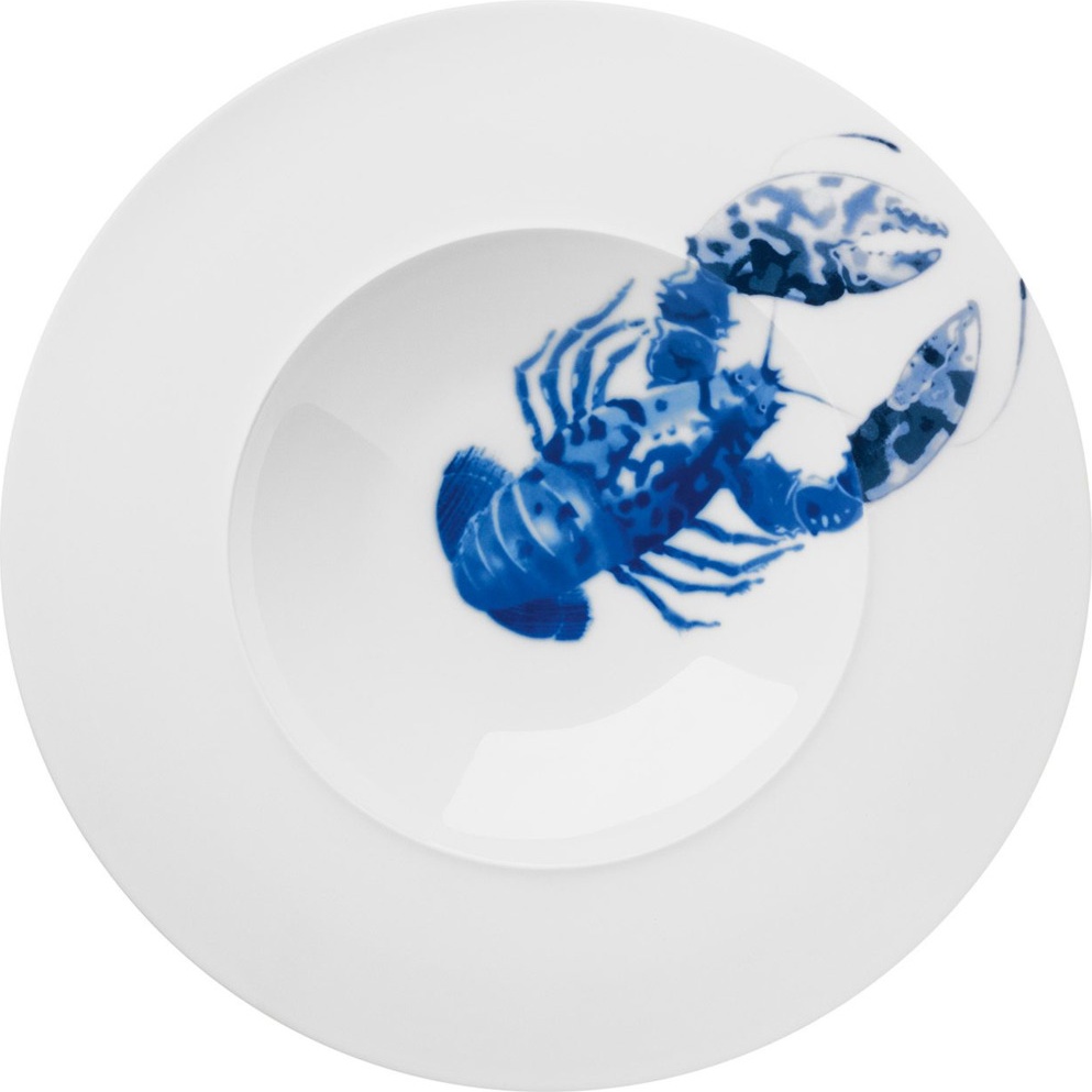 10586023 Hering Berlin Тарелка суповая/ для пасты Hering Berlin "Лангуст" "Океан" 30см Фарфор 