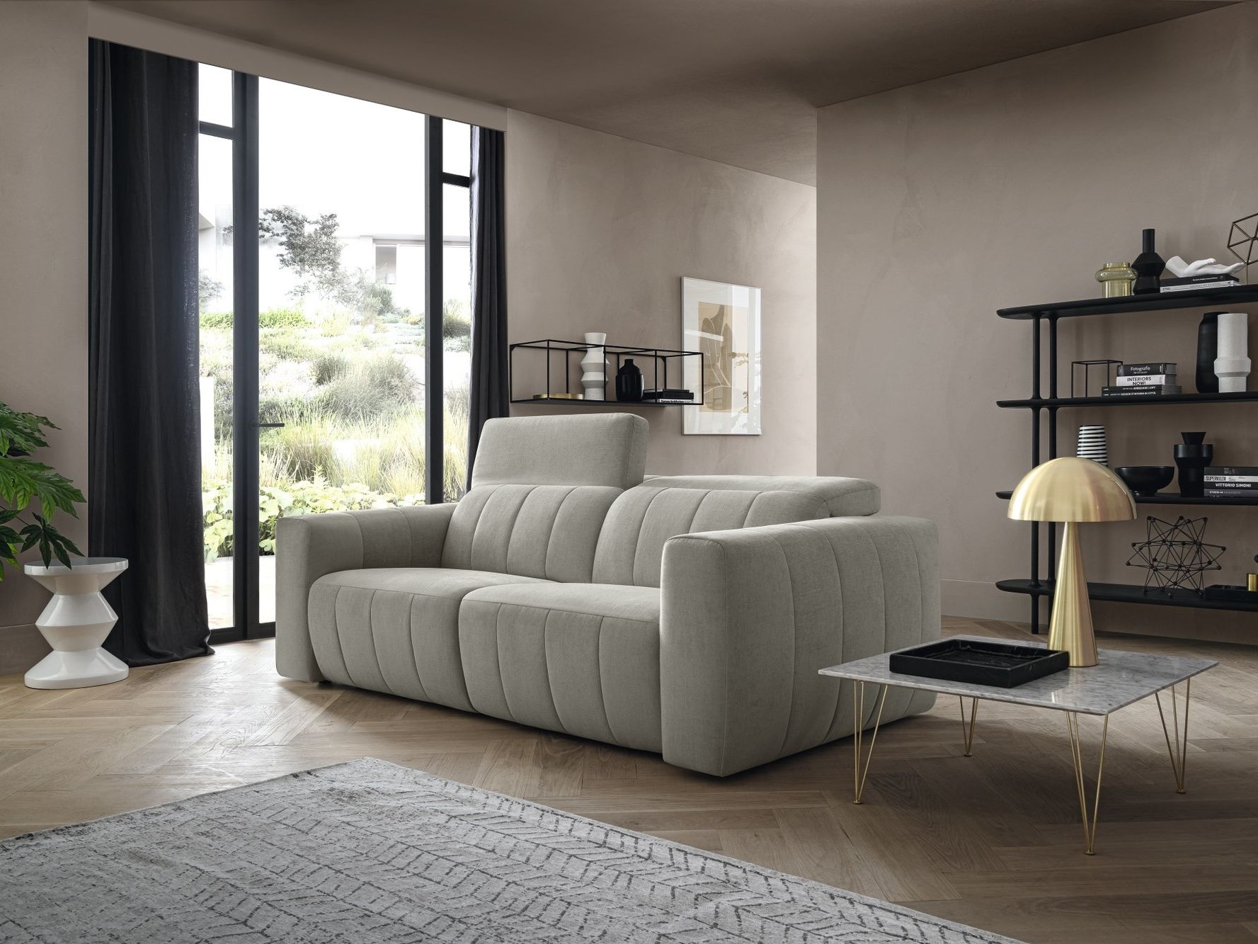 2-местный тканевый диван с подголовником Felis Softliving ARCH-00005249 - Вид №3