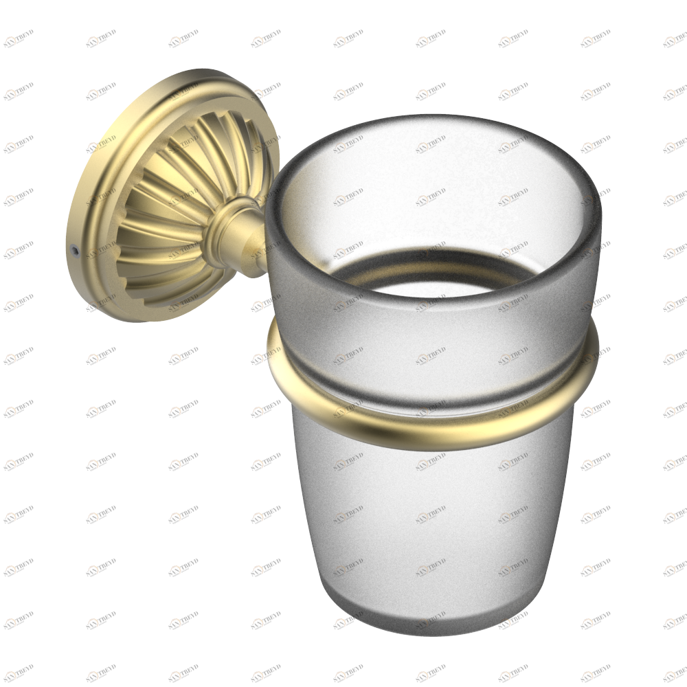 U1A-536 Стакан настенный для зубных щёток Thg-paris Mandarine Покрытие PVD матовая латунь U1A-536 CAT.F