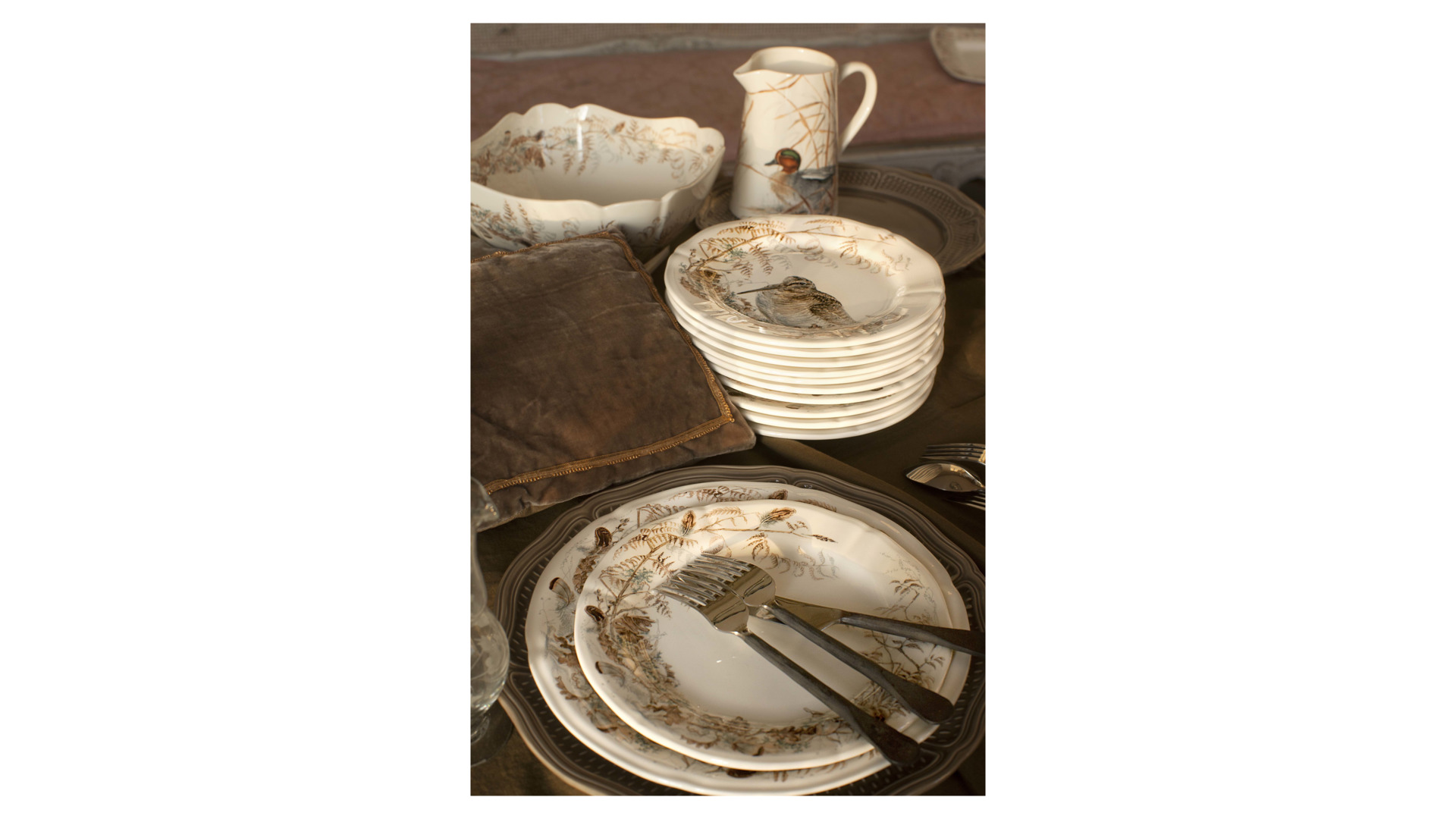 10662790 Gien Набор тарелок обеденных Gien Солонь 27см, фаянс, 4 шт Фаянс  - Вид №2