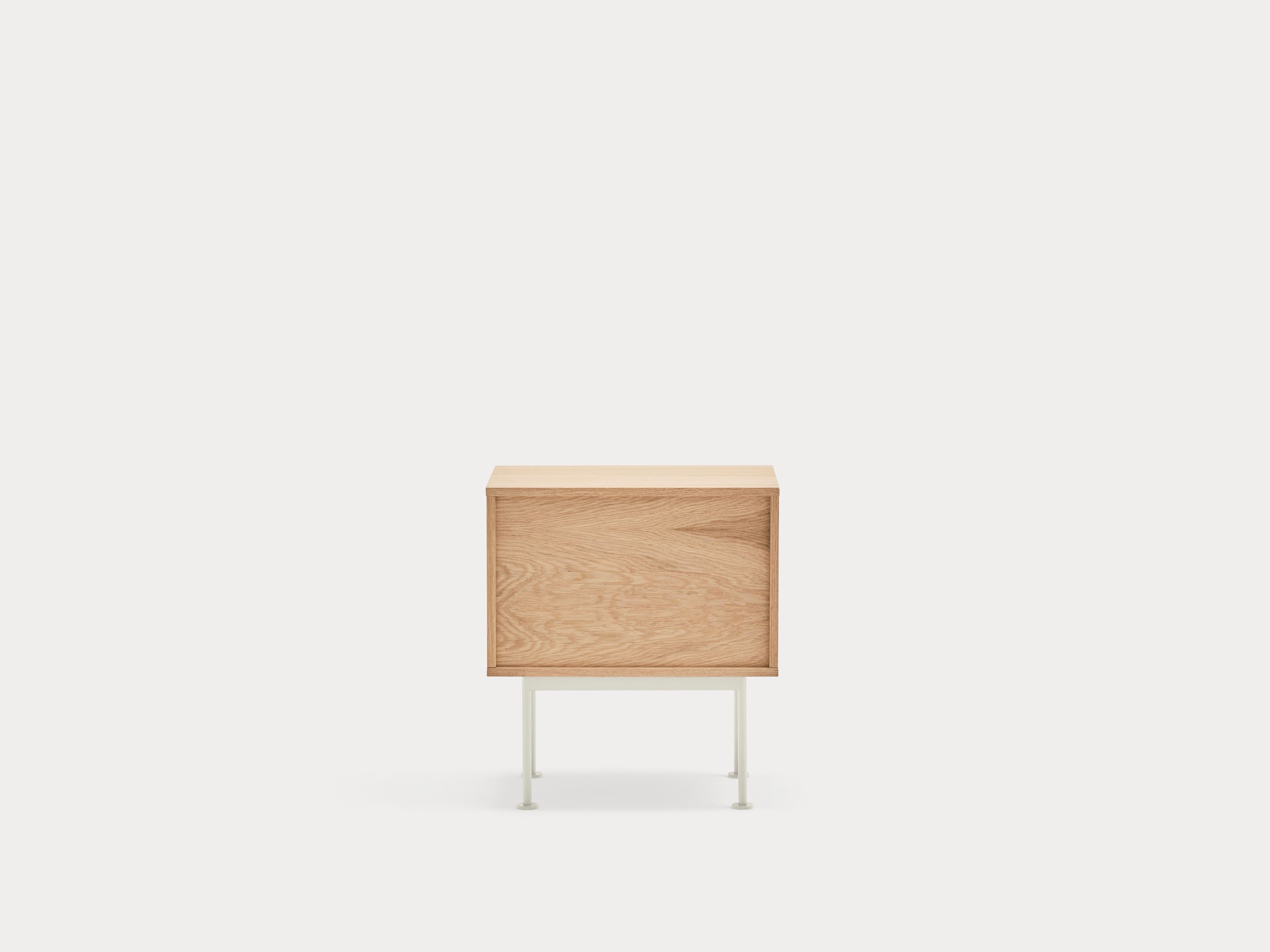 Прикроватная тумбочка из шпона и МДФ с ящиками TEULAT Yoko ARCH-00129818 - Вид №3