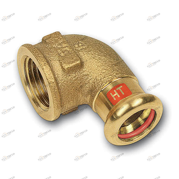 113090542 SANHA 13090G пресс-фит. солн., бронза, угловой переход ВПр-ВР 54x2 мм 