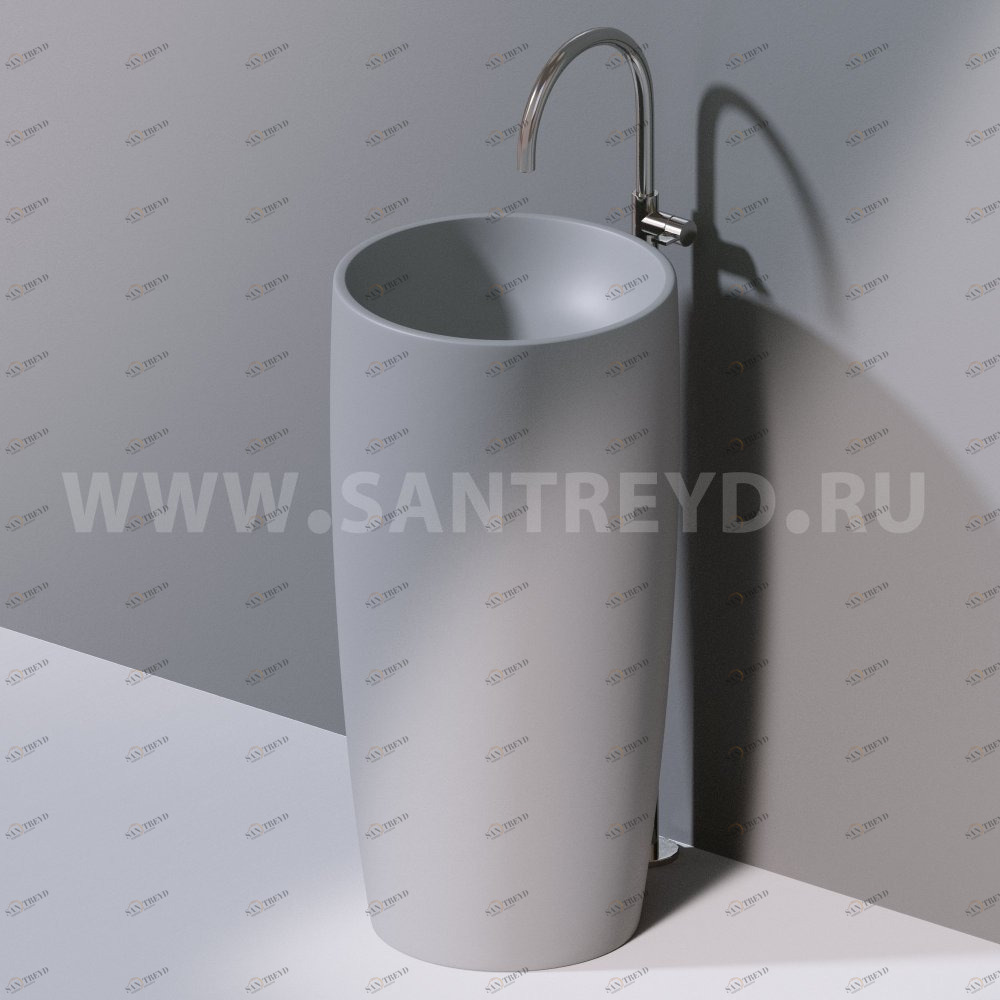 L103T0R0VT.117 Напольная раковина стоящая круглая A. e T. Italia PILLAR AeT ITALIA