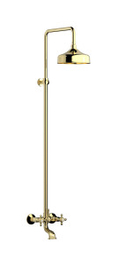 Душевая колонна с изливом для ванны. WE ARE IB hr850ii Pale Gold Indoor Shower