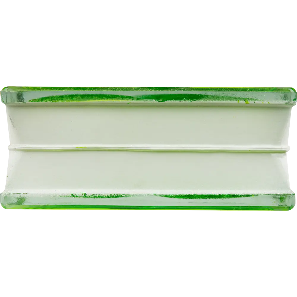 Стеклоблок Волна цвет тархун полуматовый VITRABLOCK STLM-2063141 - Вид №2