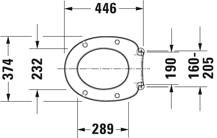 0064200000 Крышка сиденье для унитаза Duravit Duraplus - Вид №3