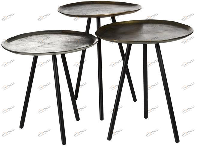 Pols Potten Круглый журнальный столик из железа  390-070-044 