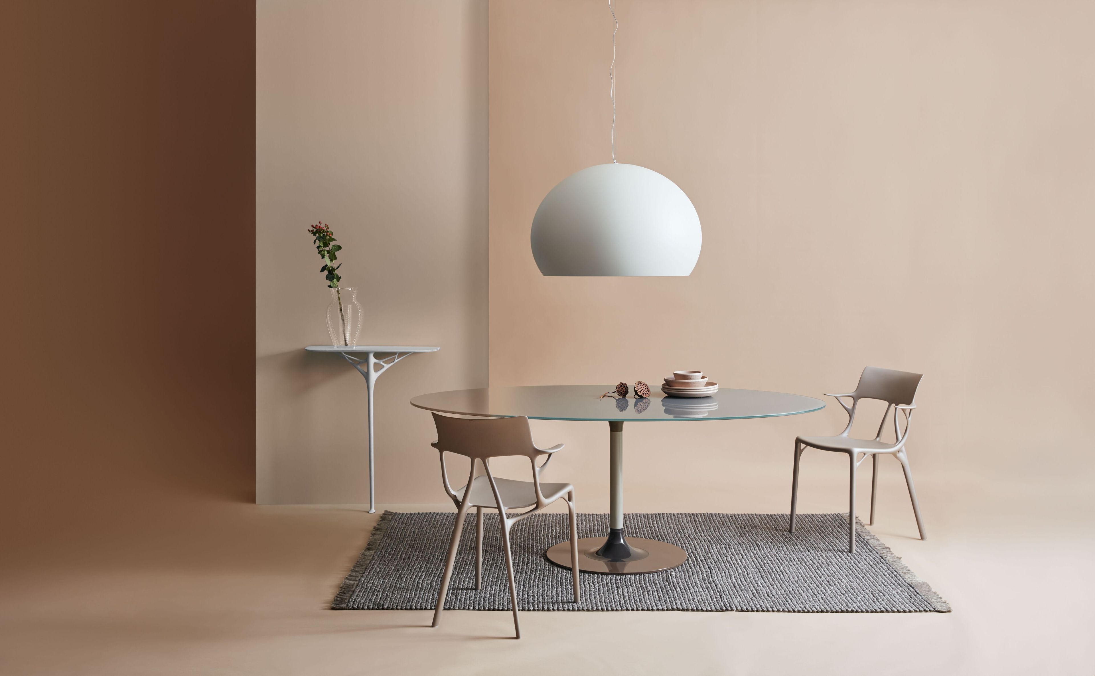 Стул из переработанного инженерного пластика с подлокотниками Kartell A. I ARCH-00030054 - Вид №17