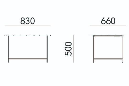 HC28 Cosmo Стол стеклянный прямоугольный Grassi 41c023-2 - Вид №1