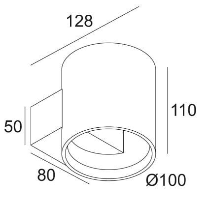 Металлический светодиодный настенный светильник Deltalight ORBIT T LED ARCH-00106537 - Вид №5