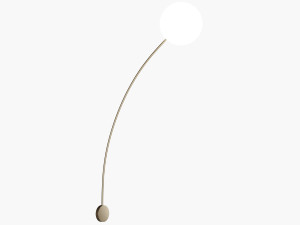 Светодиодный настенный светильник из металла и выдувного стекла