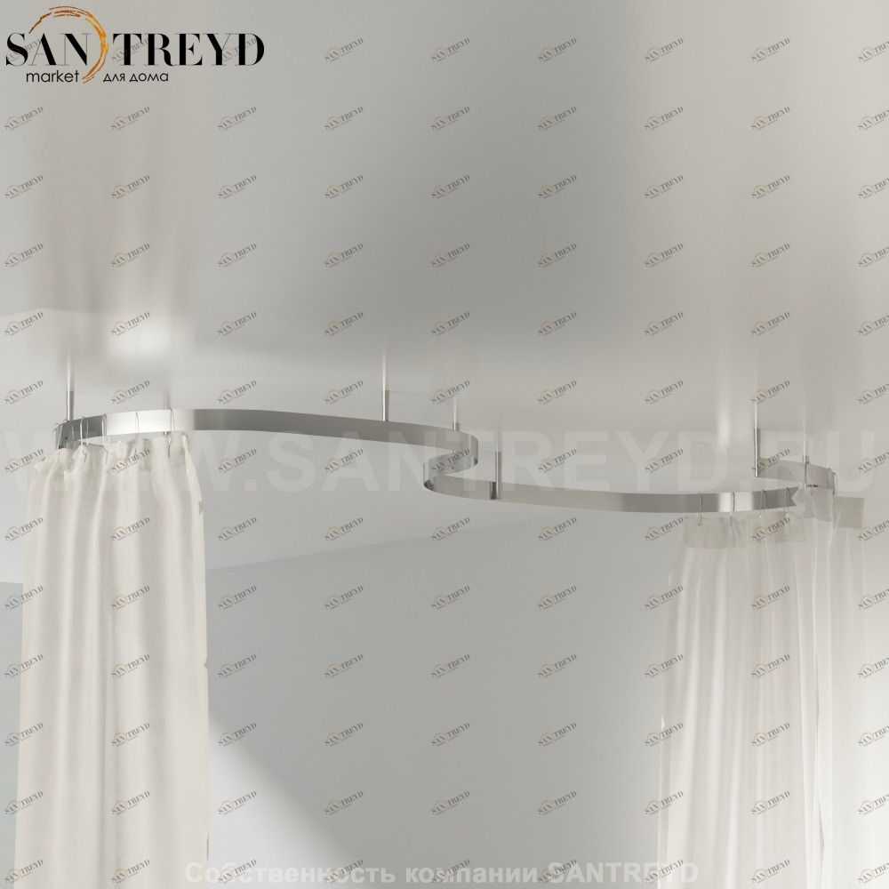 Душевое ограждение COOPER из 9-и сигментов металлическое Agape ADOC0365A