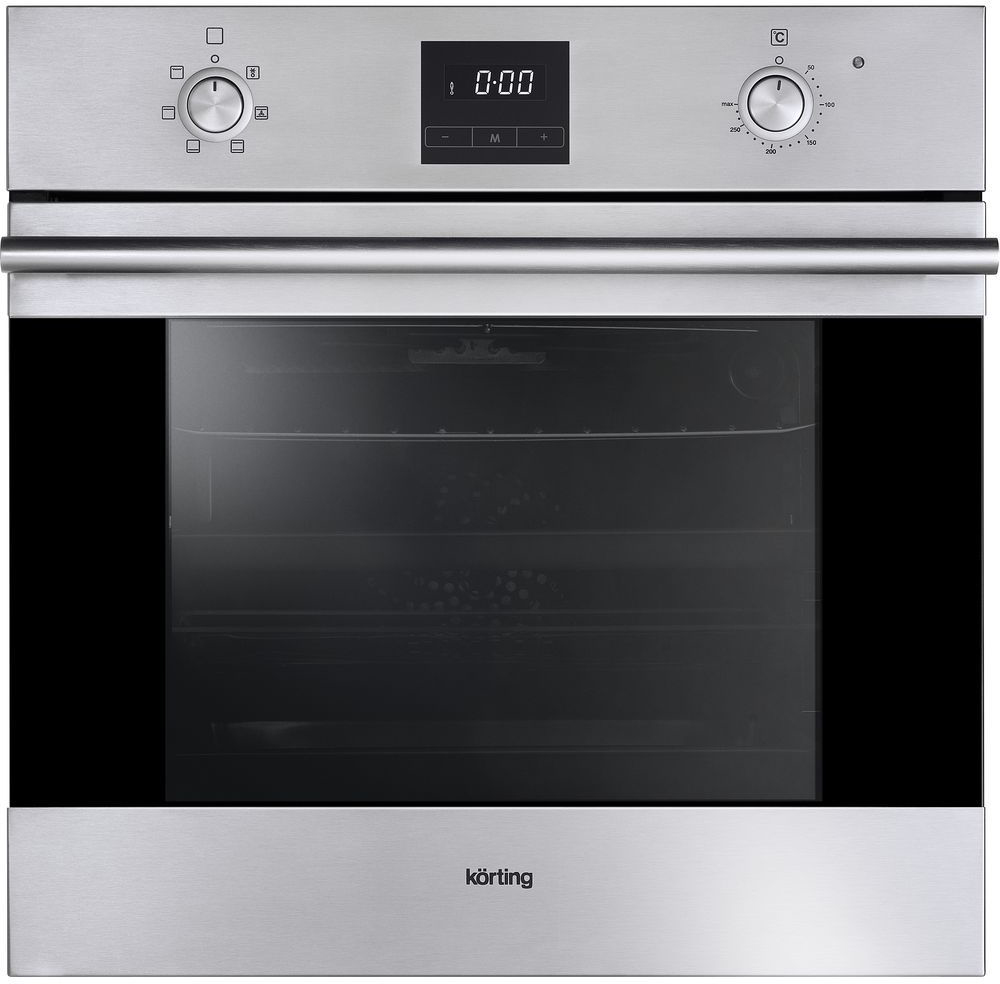 OKB 760 FX Встраиваемые электрические духовки / crystal, 59.8 х 59.5 x 56 см, 6 режимов нагрева, гриль, конвекция, таймер, дисплей, нержавеющая сталь Korting Korting Crystal Santreyd 